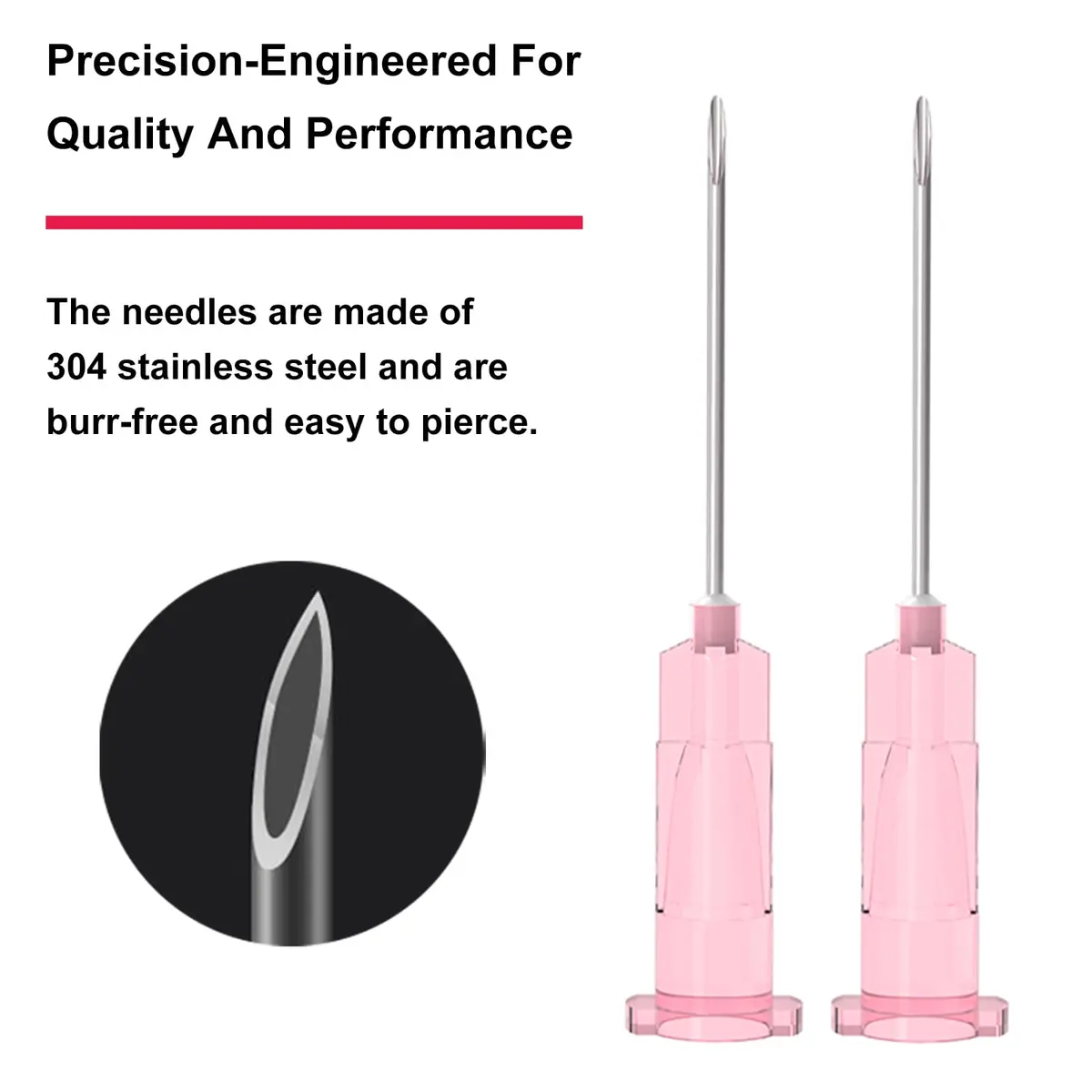 AHHKZT 29 Gauge 1/2-Inch Luer Lock Needles, Individually Wrapped, 100 PCS | Industrial Dispensing Accessories - view 3
