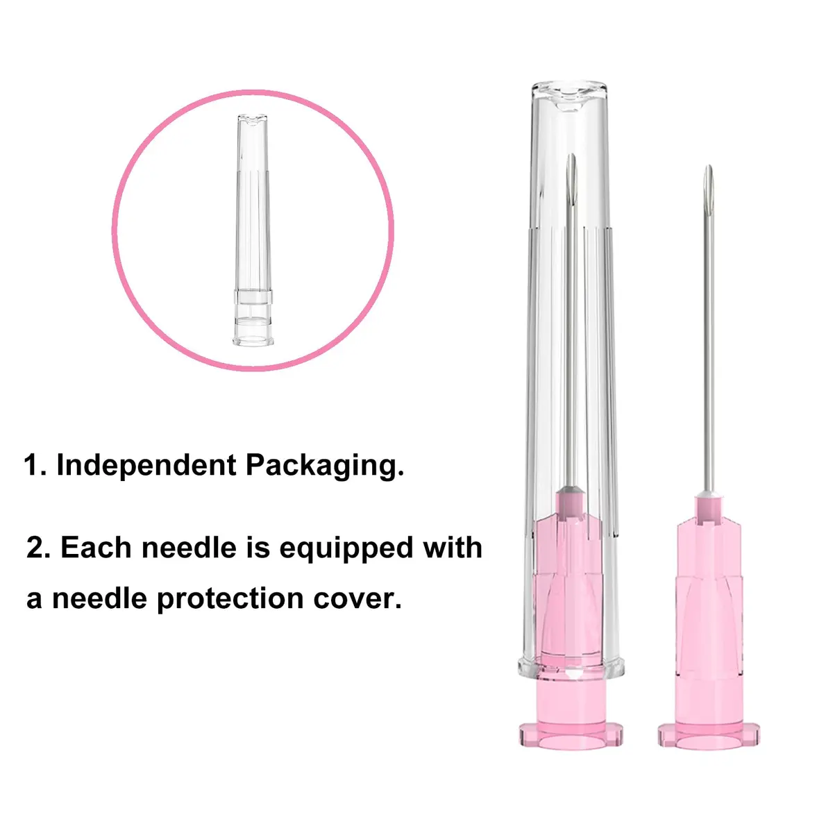 AHHKZT 29 Gauge 1/2-Inch Luer Lock Needles, Individually Wrapped, 100 PCS | Industrial Dispensing Accessories - view 4