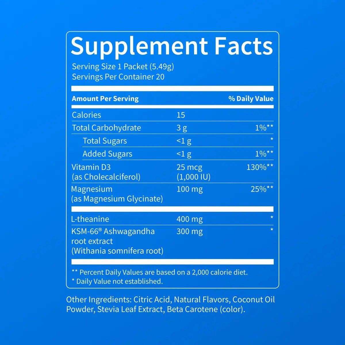 Nello Supercalm Powdered Drink Mix Passion Colada 20 Servings | Cortisol Reducer & Sleep Aid Supplement - view 8