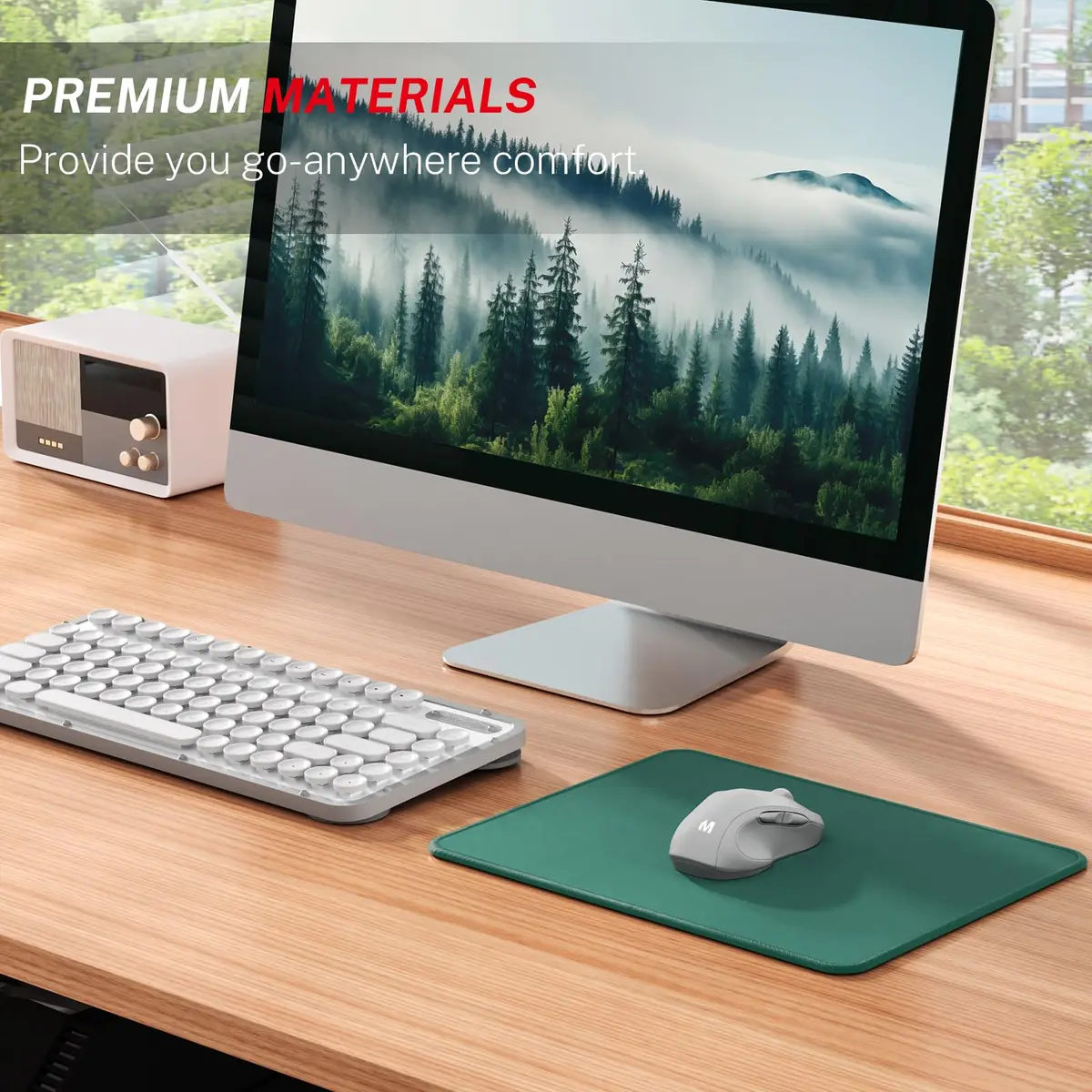 MROCO Essential Office & Gaming Mouse Pad 21.59 cm x 27.94 cm (8.5 x 11 Inch) Forest Green | Smooth Glide & Precise Control - view 6