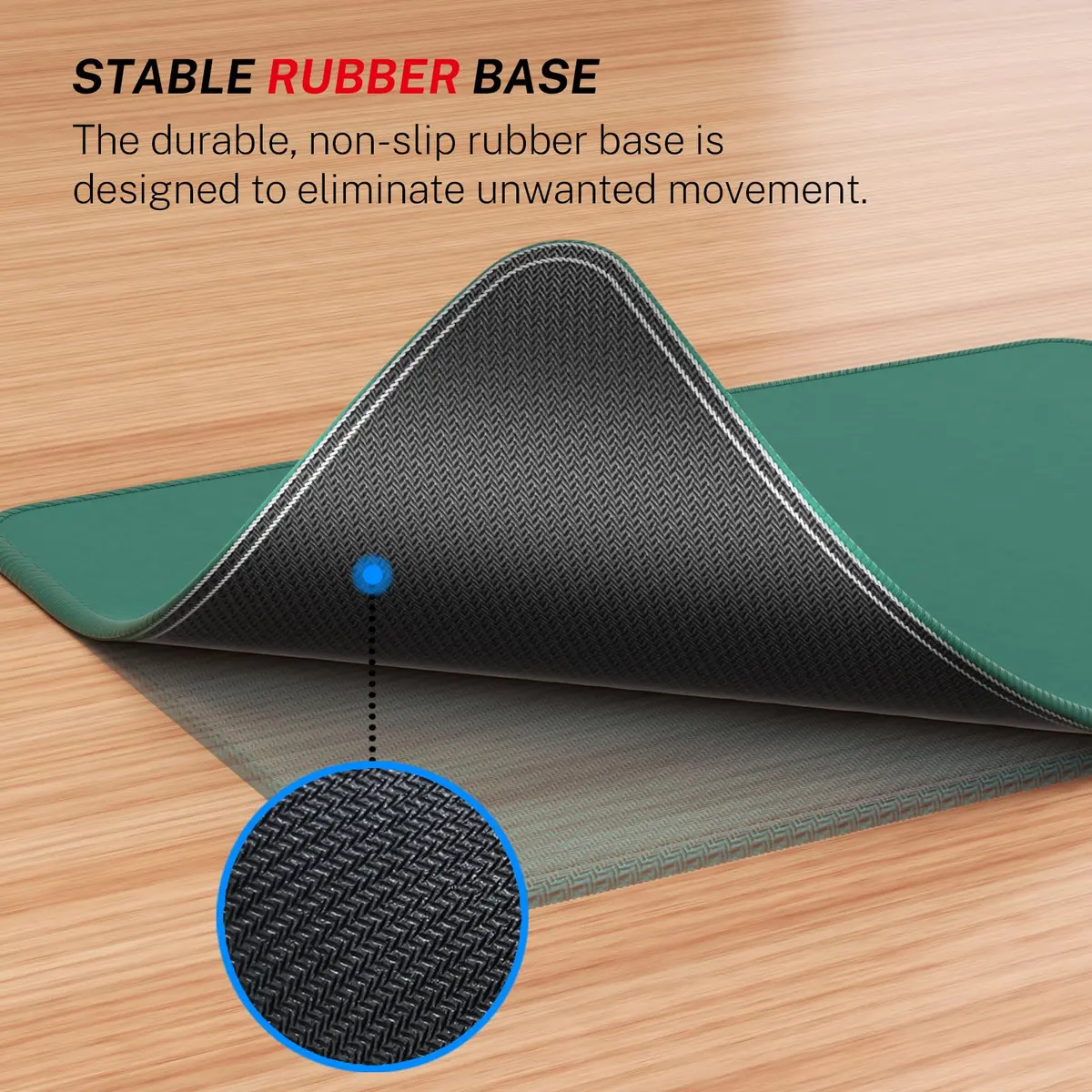 MROCO Essential Office & Gaming Mouse Pad 21.59 cm x 27.94 cm (8.5 x 11 Inch) Forest Green | Smooth Glide & Precise Control - view 4