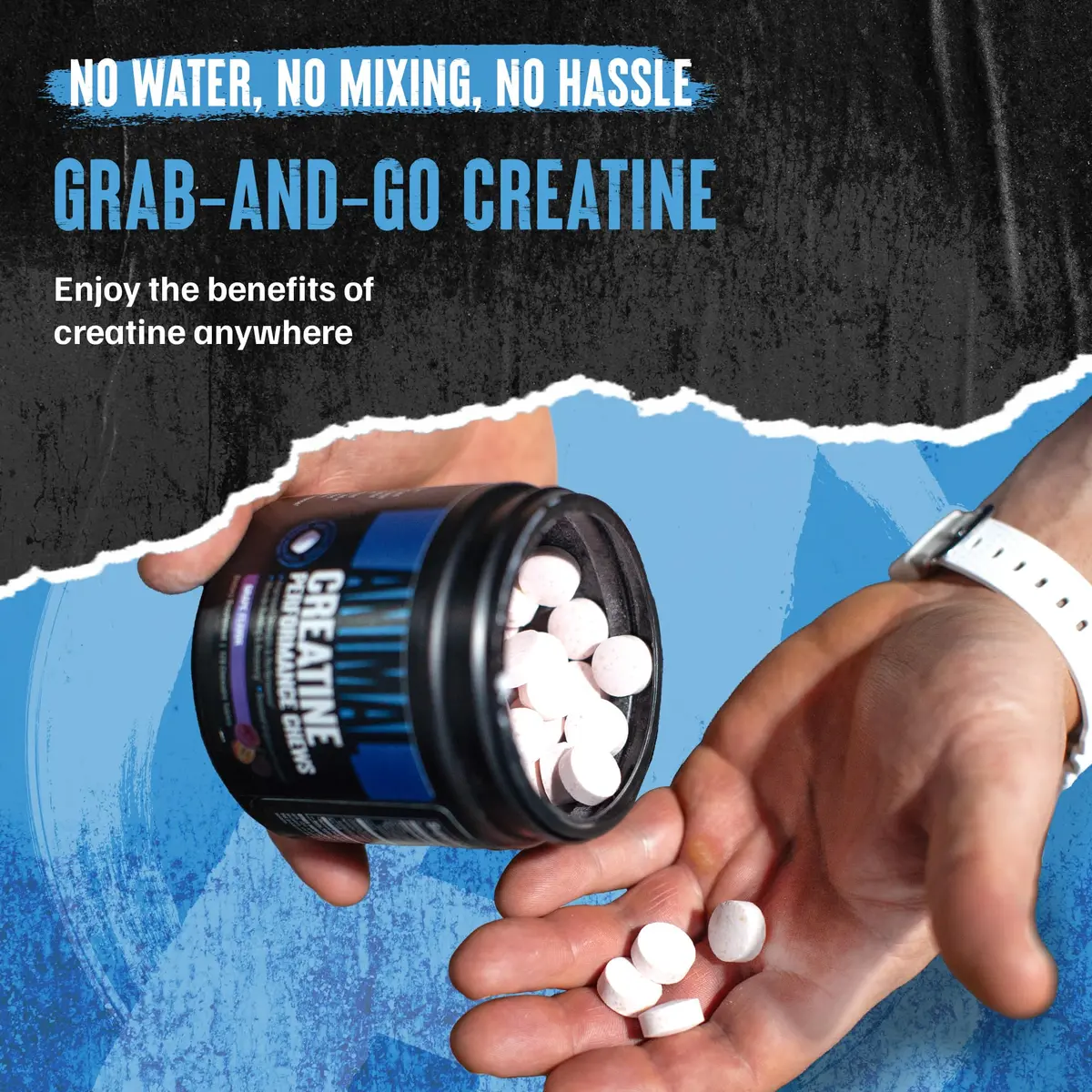Animal Creatine Monohydrate Chews for Men & Women | 120 Count | 5g Creatine per Chew for Strength & Recovery - view 8