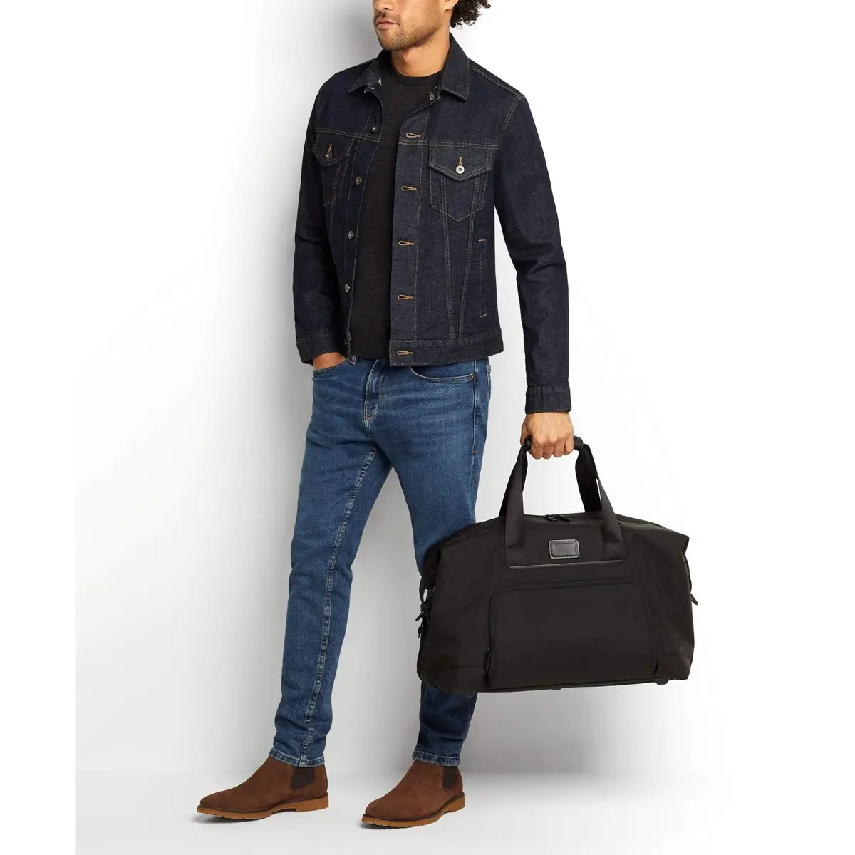TUMI Alpha Double Expansion Duffel, Bag, Navy Blue | Versatile Business & Travel Companion - view 6