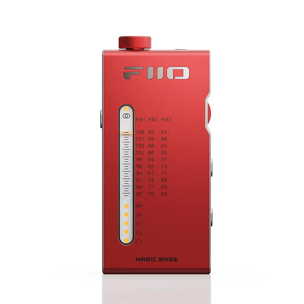 FiiO RR11 Portable FM Radio Receiver 83.2mm x 39.4mm x 13mm | Analog PVR Tuning, BASS+3D Sound Effects - main product image