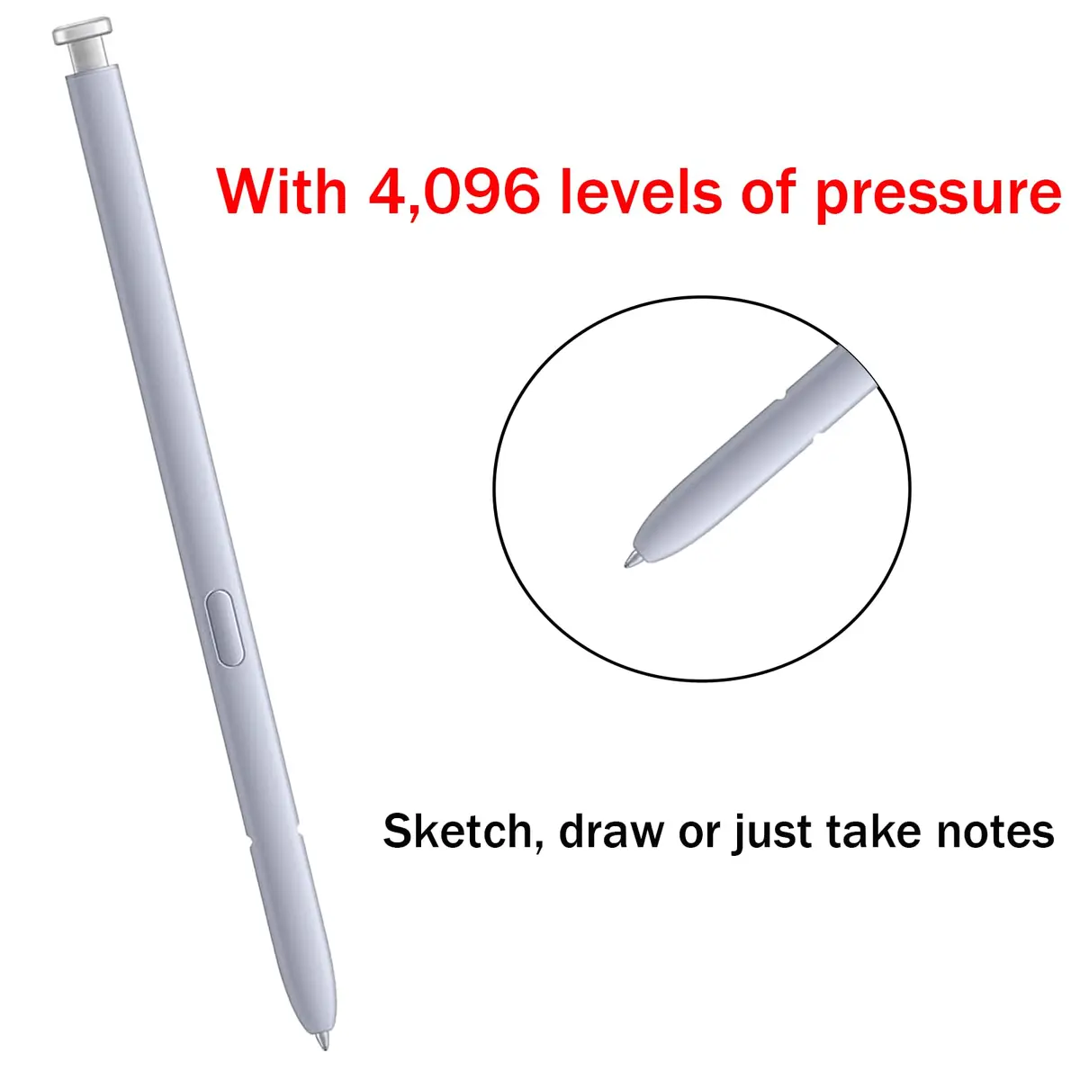 Dogxiong 2 Pack S25 Ultra Pen Replacement for Samsung Galaxy S25 Ultra Stylus Pen, Light Silver (2-Pack) - view 2