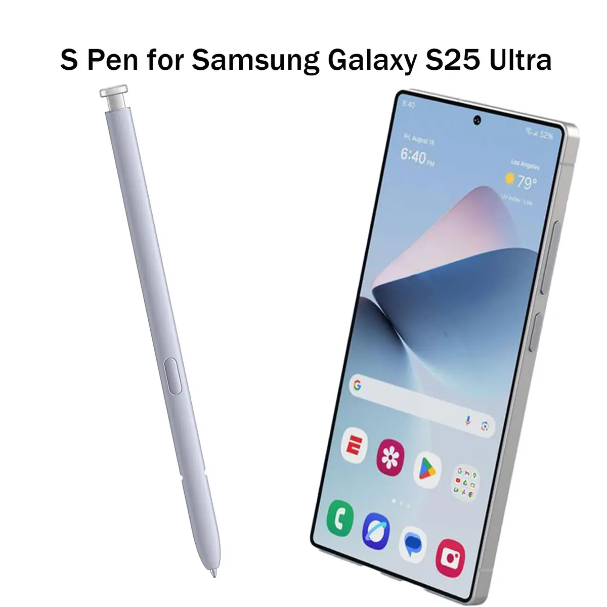 Dogxiong 2 Pack S25 Ultra Pen Replacement for Samsung Galaxy S25 Ultra Stylus Pen, Light Silver (2-Pack) - view 3