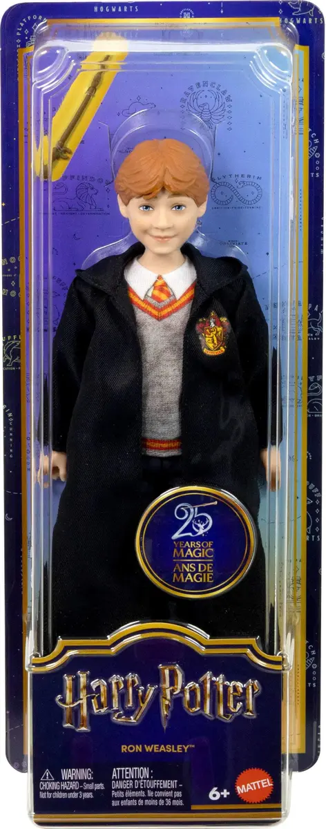 Mattel Harry Potter Toys Ron Weasley Fashion Doll 10.4in | Hogwarts Uniform & Wand for Kids 6+ - view 6