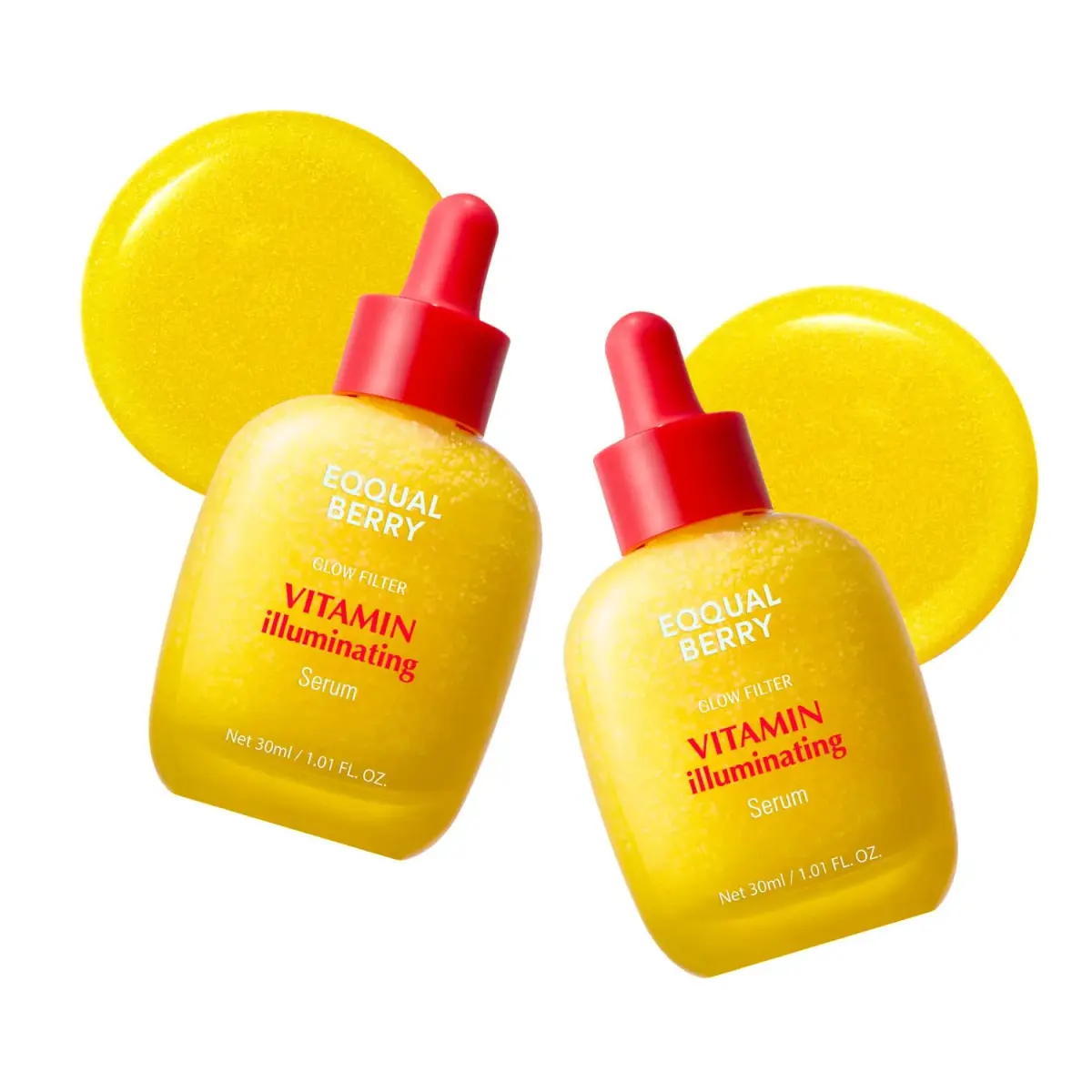 EQQUALBERRY Vitamin Illuminating Serum Double Pack | 60ml (2.02 Fl Oz) | Brightens Dark Spots & Uneven Tone - main product image