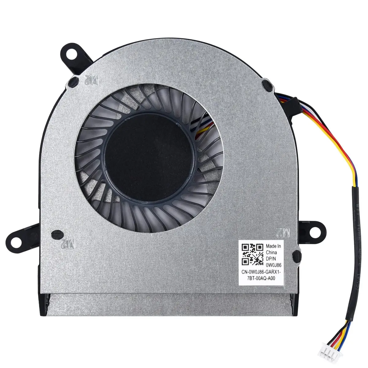 KBRPARTS Replacement CPU Cooling Fan for Dell Inspiron & AIO Series 4 Pins 4 Wires | 5V, 2W, Metal - view 2