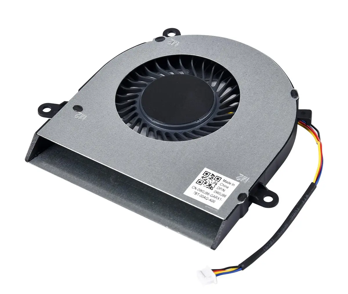 KBRPARTS Replacement CPU Cooling Fan for Dell Inspiron & AIO Series 4 Pins 4 Wires | 5V, 2W, Metal - view 3