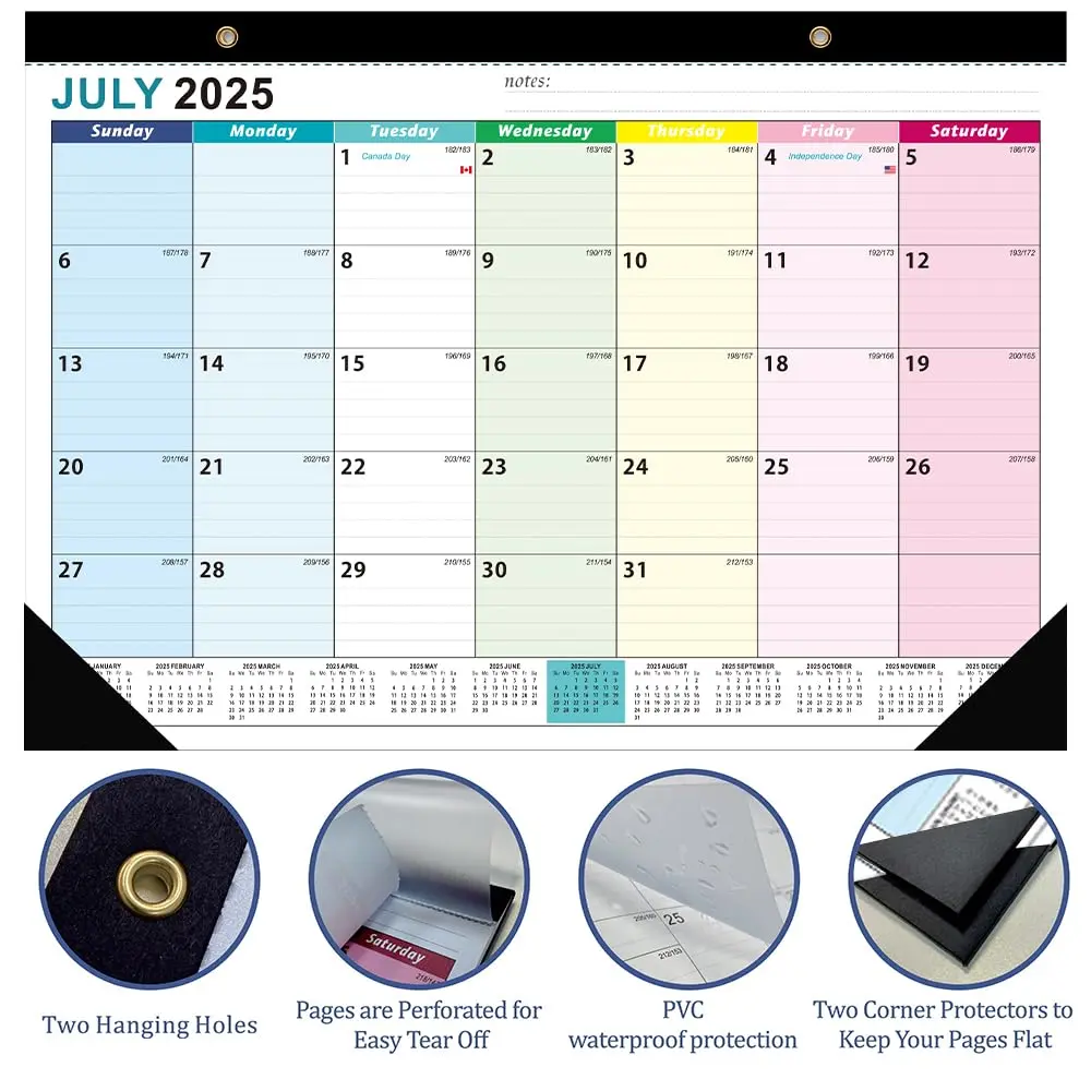AgePlace Desk Calendar 2026 | Large 17" x 12" Monthly Planner with Holidays - view 4