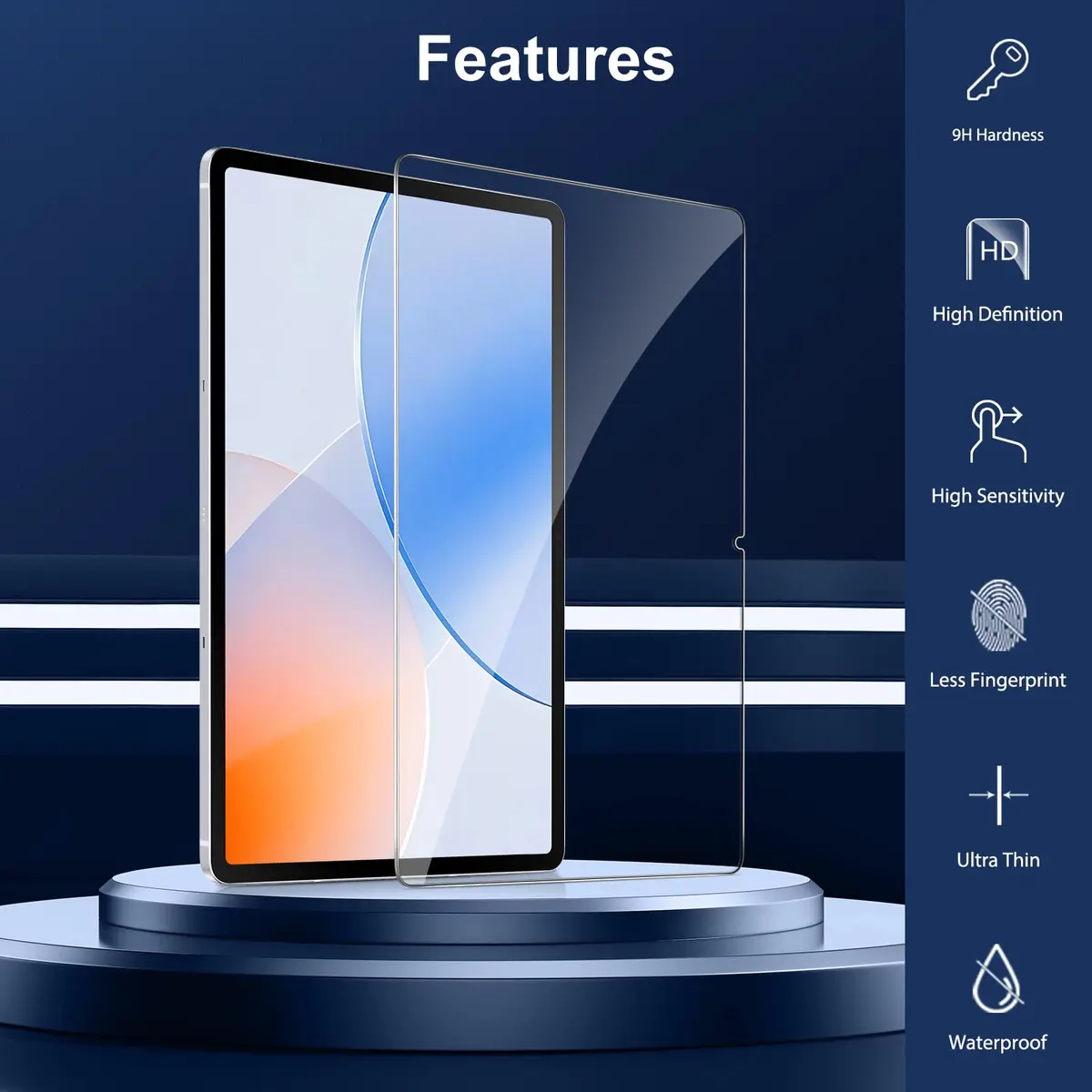 SPARIN 13.1 Inch Tempered Glass Screen Protector for Samsung Galaxy Tab S10 FE Plus 2025 | 9H Hardness, S Pen Compatible - view 4
