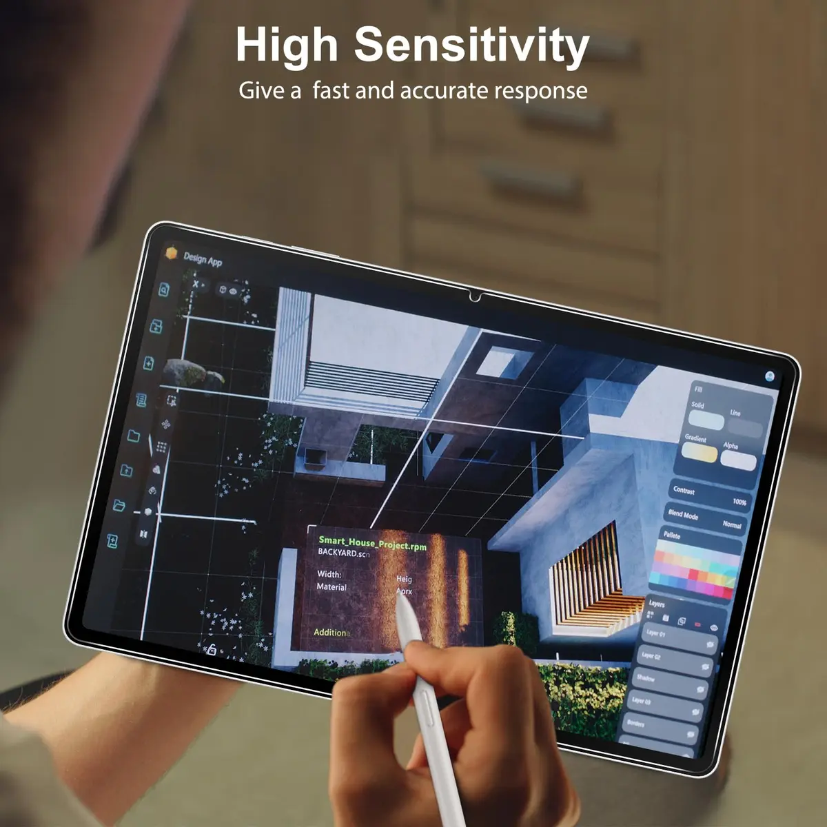 SPARIN 13.1 Inch Tempered Glass Screen Protector for Samsung Galaxy Tab S10 FE Plus 2025 | 9H Hardness, S Pen Compatible - view 6