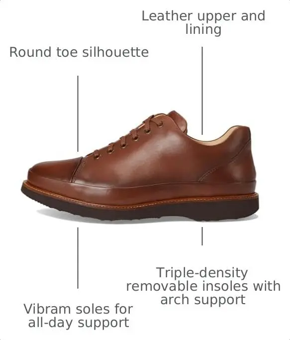 Samuel Hubbard DressFast Men's Leather Sneakers 12 Medium | Stylish Business Casual - view 4