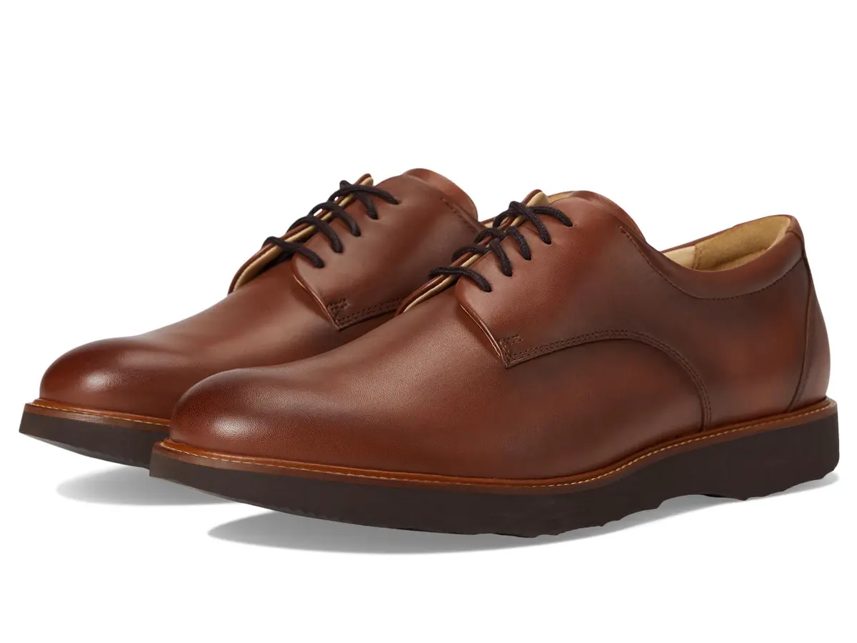 Samuel Hubbard Men's Founder Cognac Leather 14 Wide | Classic Oxford with Vibram Support - main product image