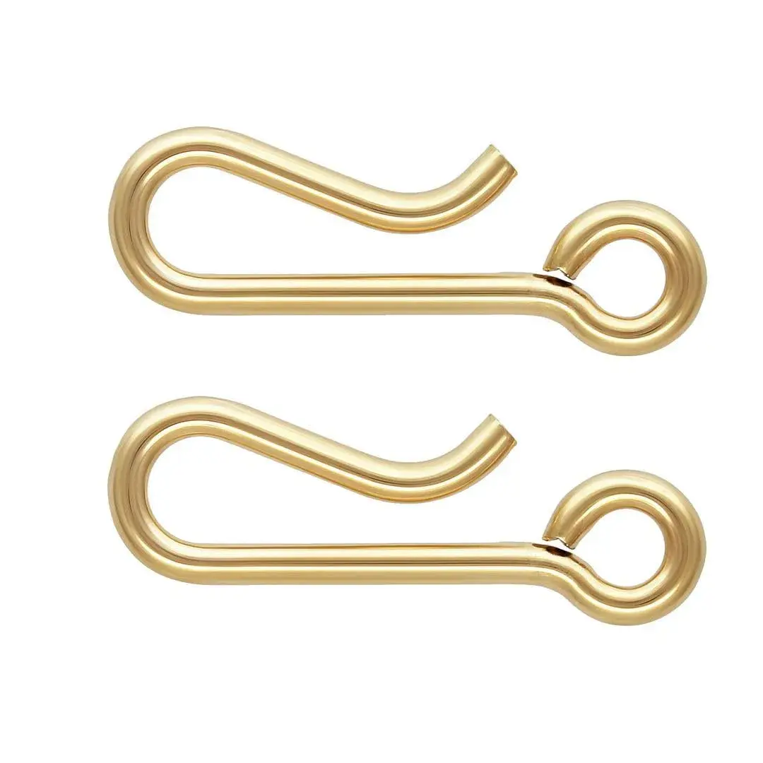 Adabele 14K Gold Filled Hook Clasp Open Connector 14.2mm (0.56") | Hypoallergenic & Nickel-Free - main product image