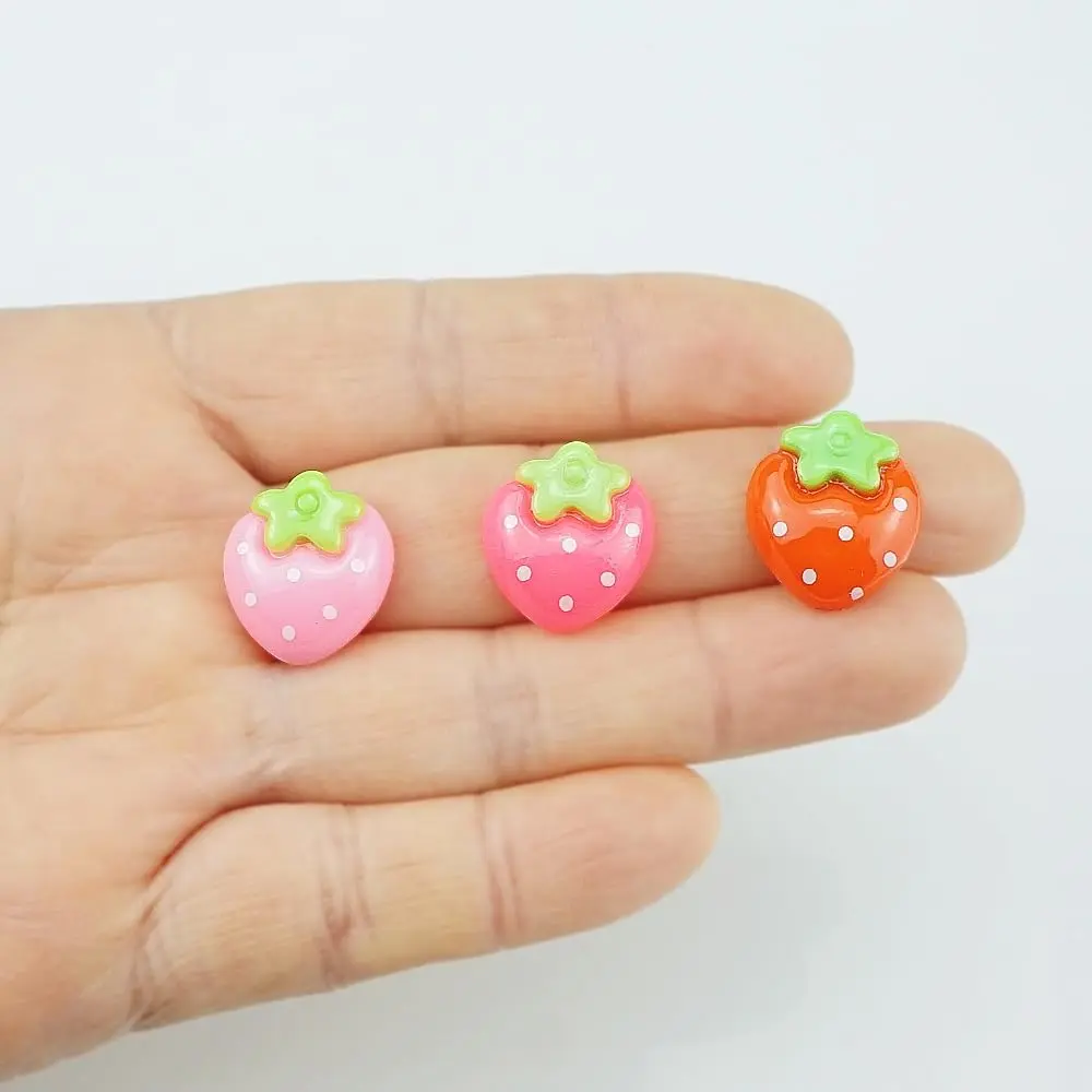 SaktopDeco Resin Strawberry 90 PCS Flat Back Embellishments for Crafts Accessories | Bright, Flat Back, No Holes - view 5