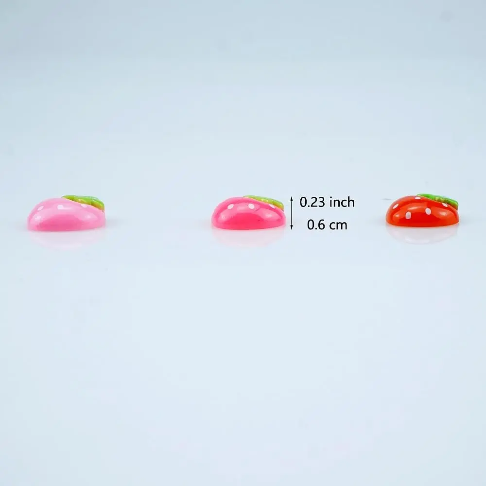 SaktopDeco Resin Strawberry 90 PCS Flat Back Embellishments for Crafts Accessories | Bright, Flat Back, No Holes - view 3