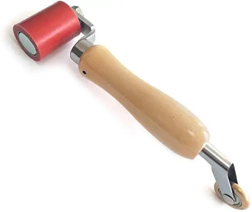 NEICOTOOLS Heavy Duty Silicone Seam Roller 1-3/4 Inch | Durable Brass Detail Penny Roller for Insulation & Building - main product image