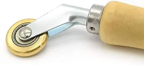 NEICOTOOLS Heavy Duty Silicone Seam Roller 1-3/4 Inch | Durable Brass Detail Penny Roller for Insulation & Building - view 5