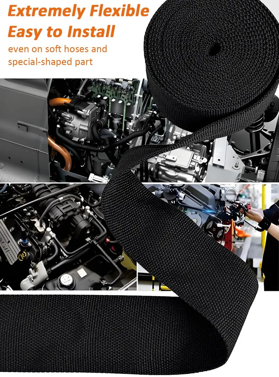 ROCKDIG 20 FT 1/4 inch 2:1 Heat Shrinkable Braided Sleeving | Abrasion & Moisture Protection, Flexible Wiring Harness Sleeve - view 6