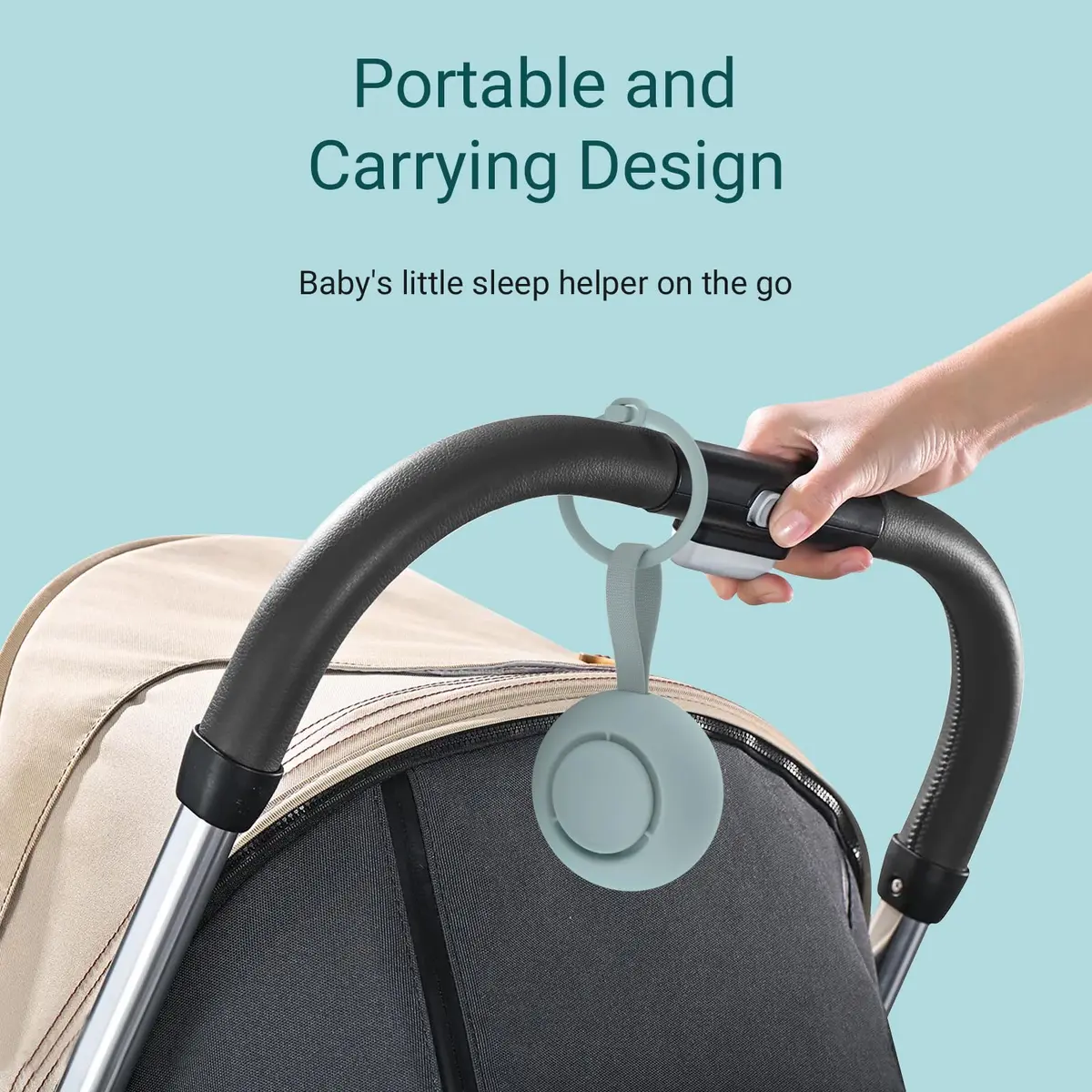 jaroco Portable Baby Sound Machine Slate | 20 Soothing Sounds, 15-Hour Battery Life | USB-C Rechargeable - view 5