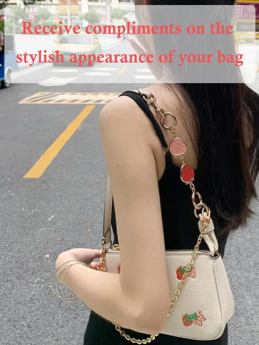 COICOIC Cute Strawberry Purse Strap Extender 2 Pcs | Adds 5.7-6.7 Inches - view 5