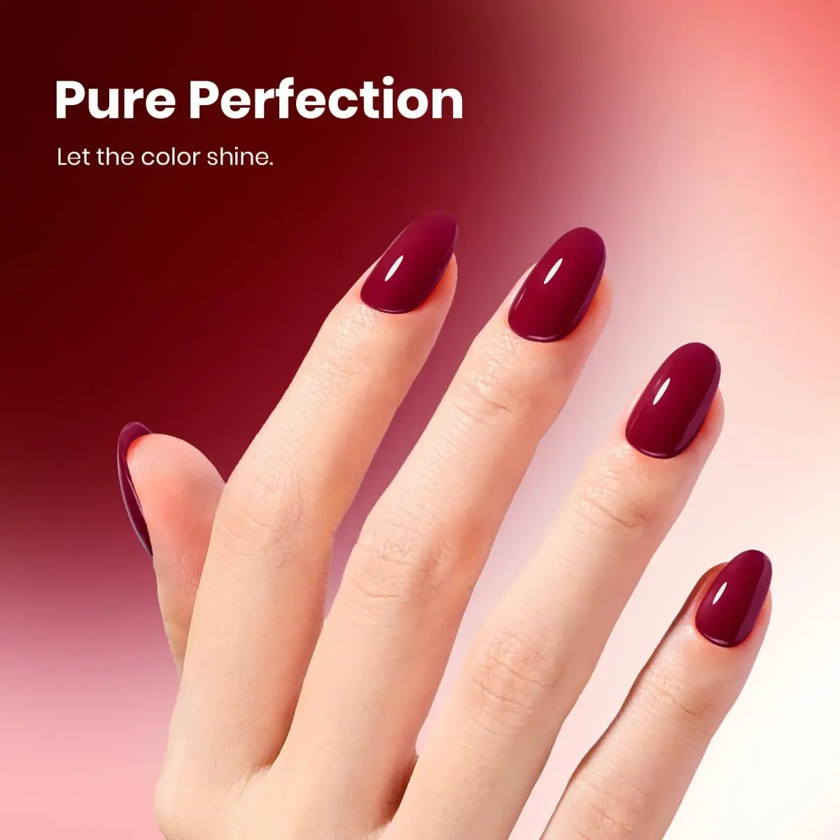 Beetles Gel Polish Burgundy Bliss 15ml (0.51 Fl Oz) | Salon Quality Soak-Off UV/LED Gel Nail Polish - view 4