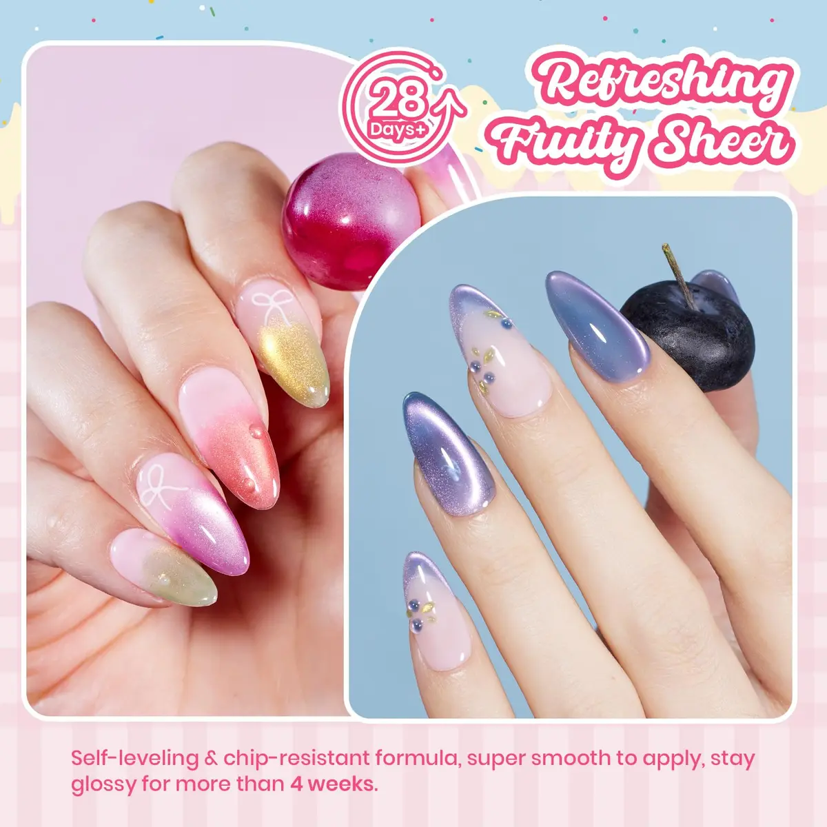 beetles Gel Polish Fruit Magnet Cat Eye Set 6 Colors | Long-Lasting Glossy UV/LED Cure - view 6