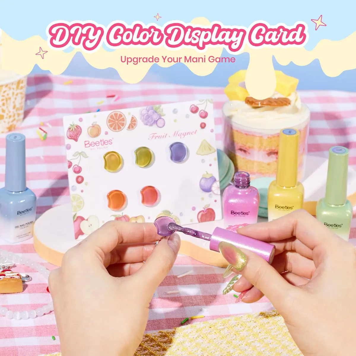 beetles Gel Polish Fruit Magnet Cat Eye Set 6 Colors | Long-Lasting Glossy UV/LED Cure - view 3