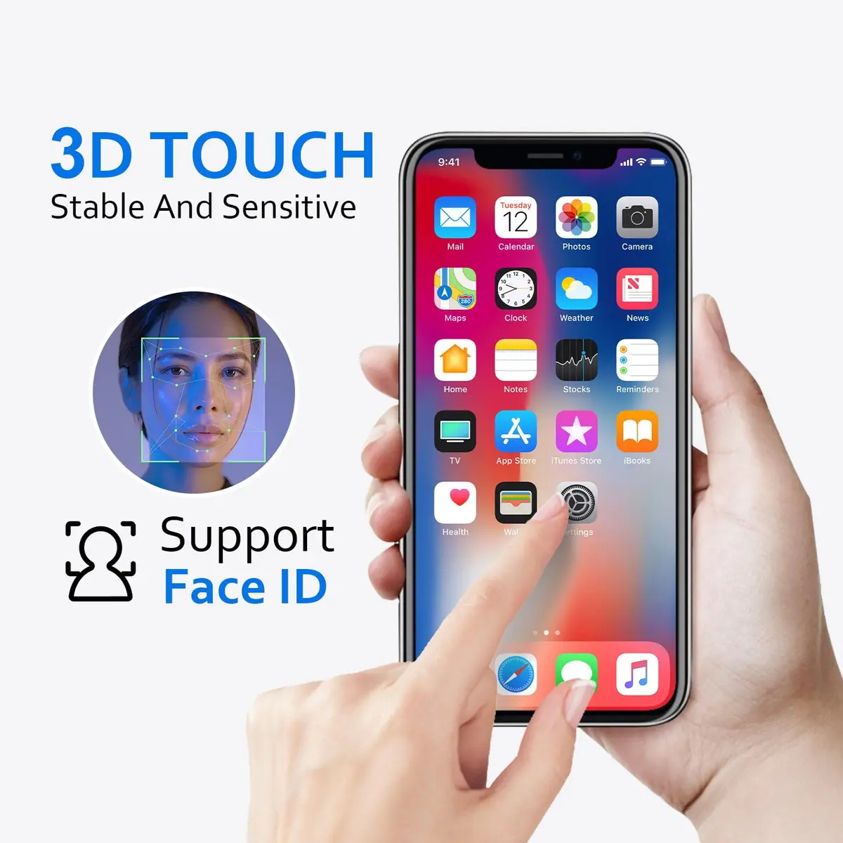 EFAITHLIFE iPhone 12/12 Pro Screen Replacement 6.1 inch LCD Display with Tools, 1080P FHD - view 6