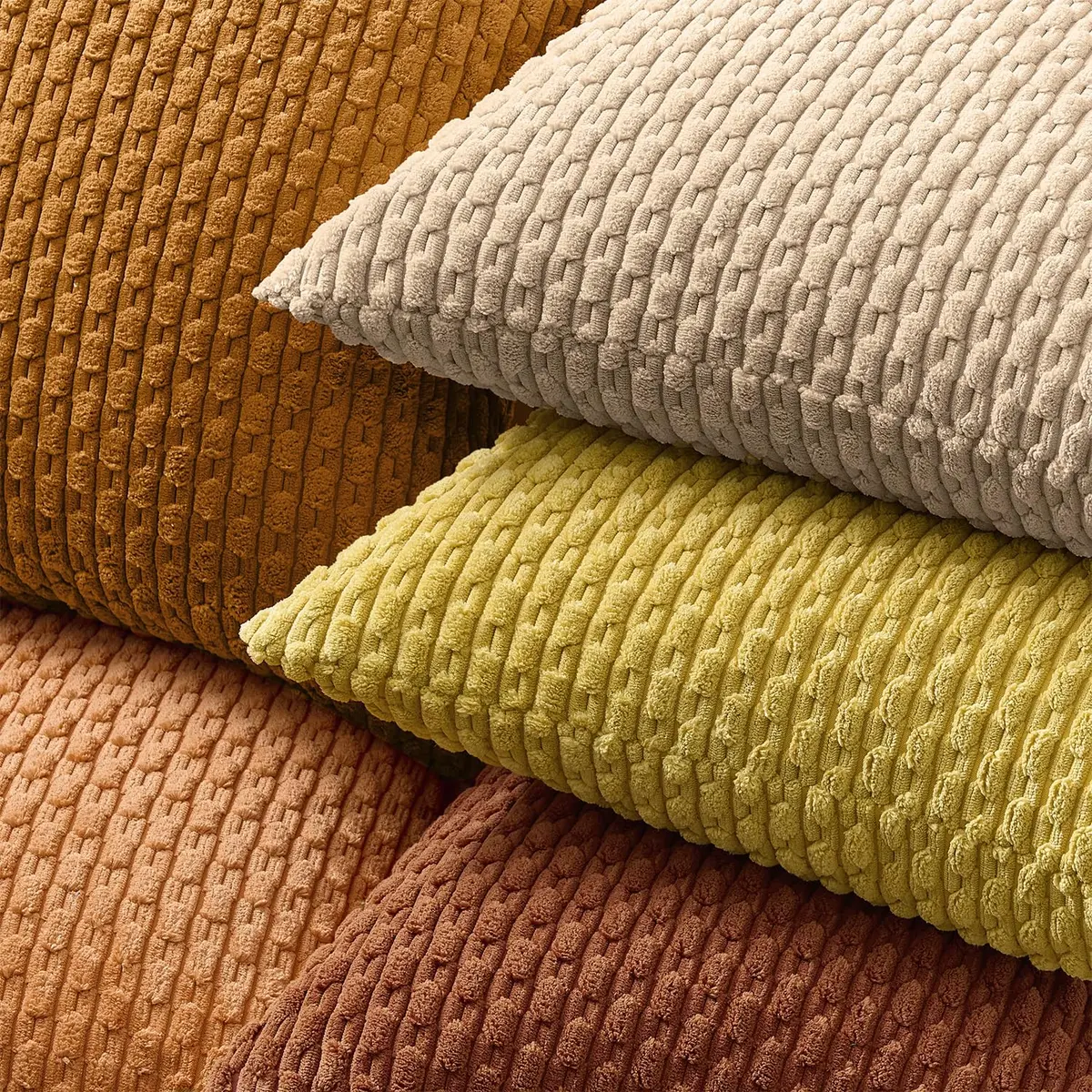 K KEVIN TEXTILE Soft Corduroy Lumbar Pillow Cover 24"x14" | Modern Boho Decor (70-120 chars) - view 4