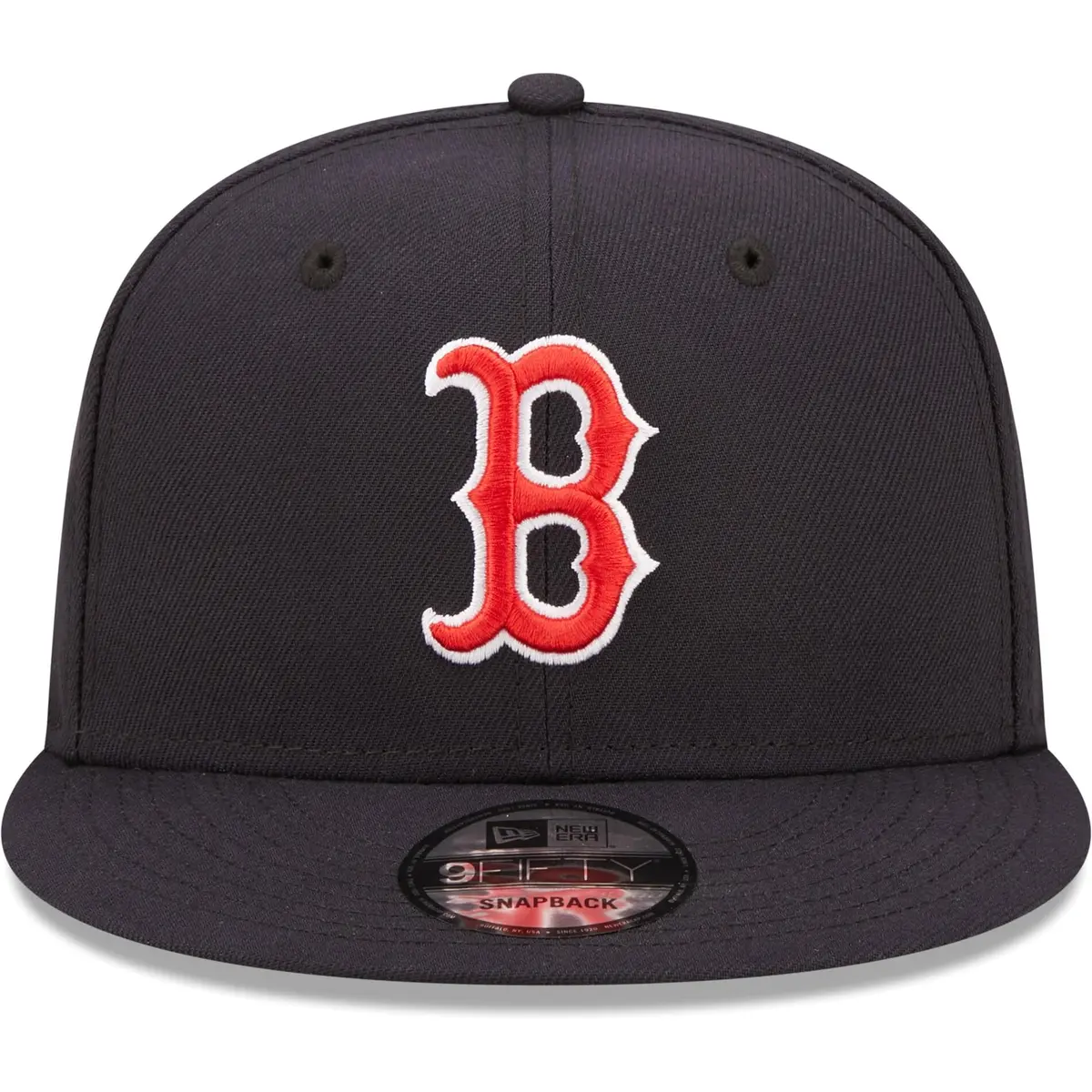 New Era Unisex-Adult MLB 9Fifty Team Color Logo Adjustable Snapback Cap One Size Fits All - Boston Red Sox Navy | Classic MLB Style - view 2
