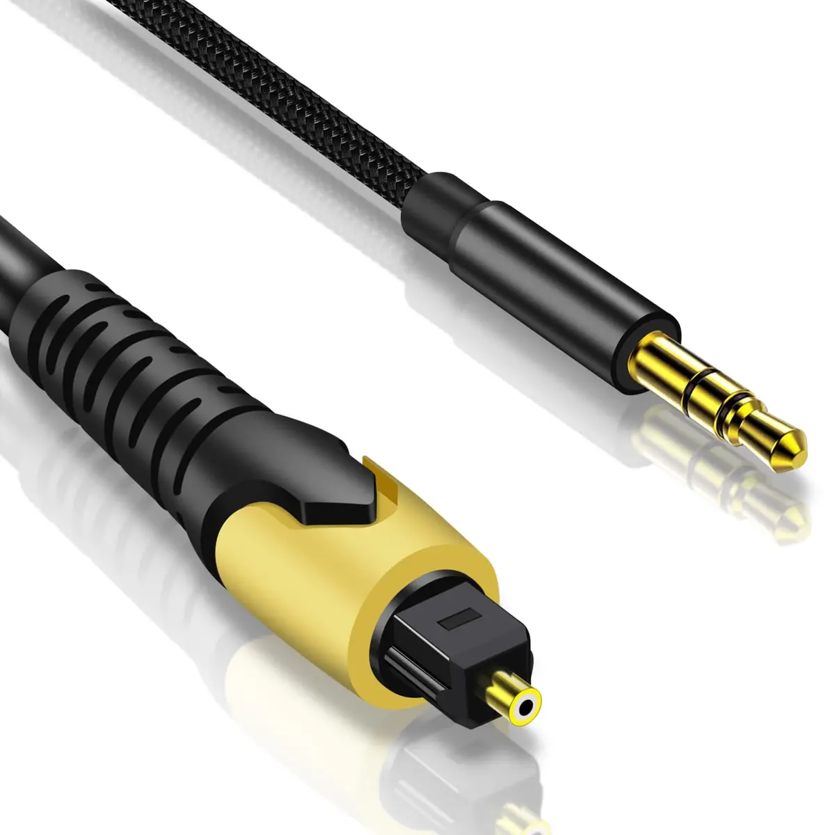 NCGGY 192KHz DAC Optical to 3.5mm Audio Converter | Unidirectional Optical to AUX, 3ft - main product image
