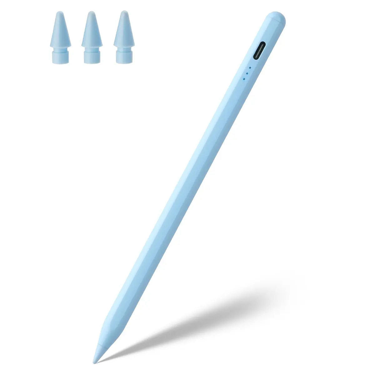 Waiktyne Stylus Pen for iPad A16 11th-10th Gen, iPad Pro 13" M4, iPad Air M3 M2, iPad mini A17 Pro 7th Gen - Blue (167mm) - main product image