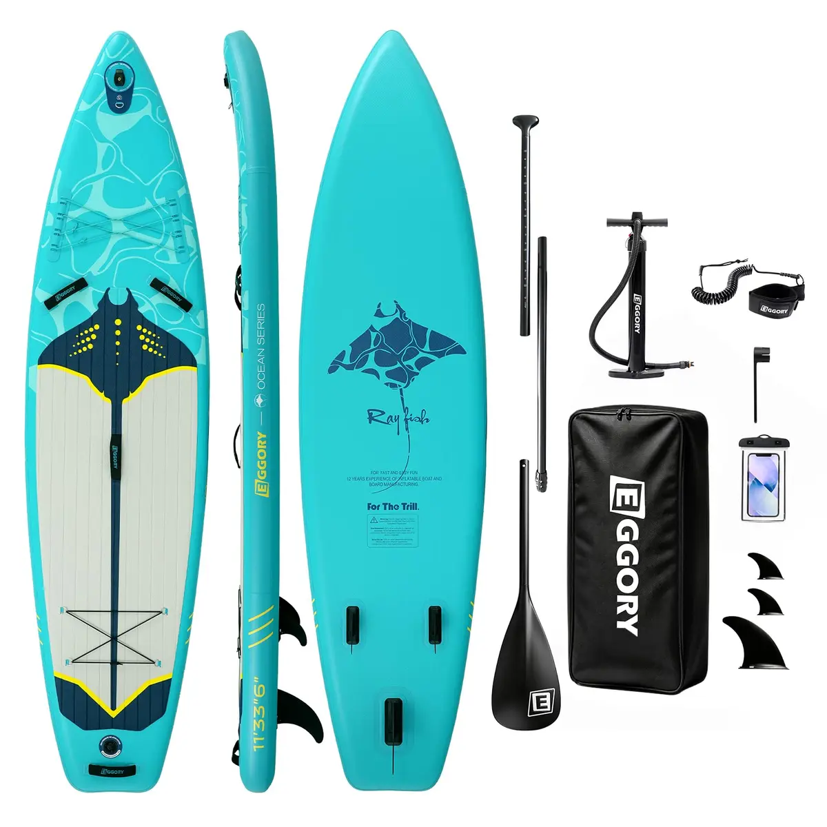 EGGORY Inflatable Paddle Board 11 ft | Versatile Water Sports Gear for Adults - main product image