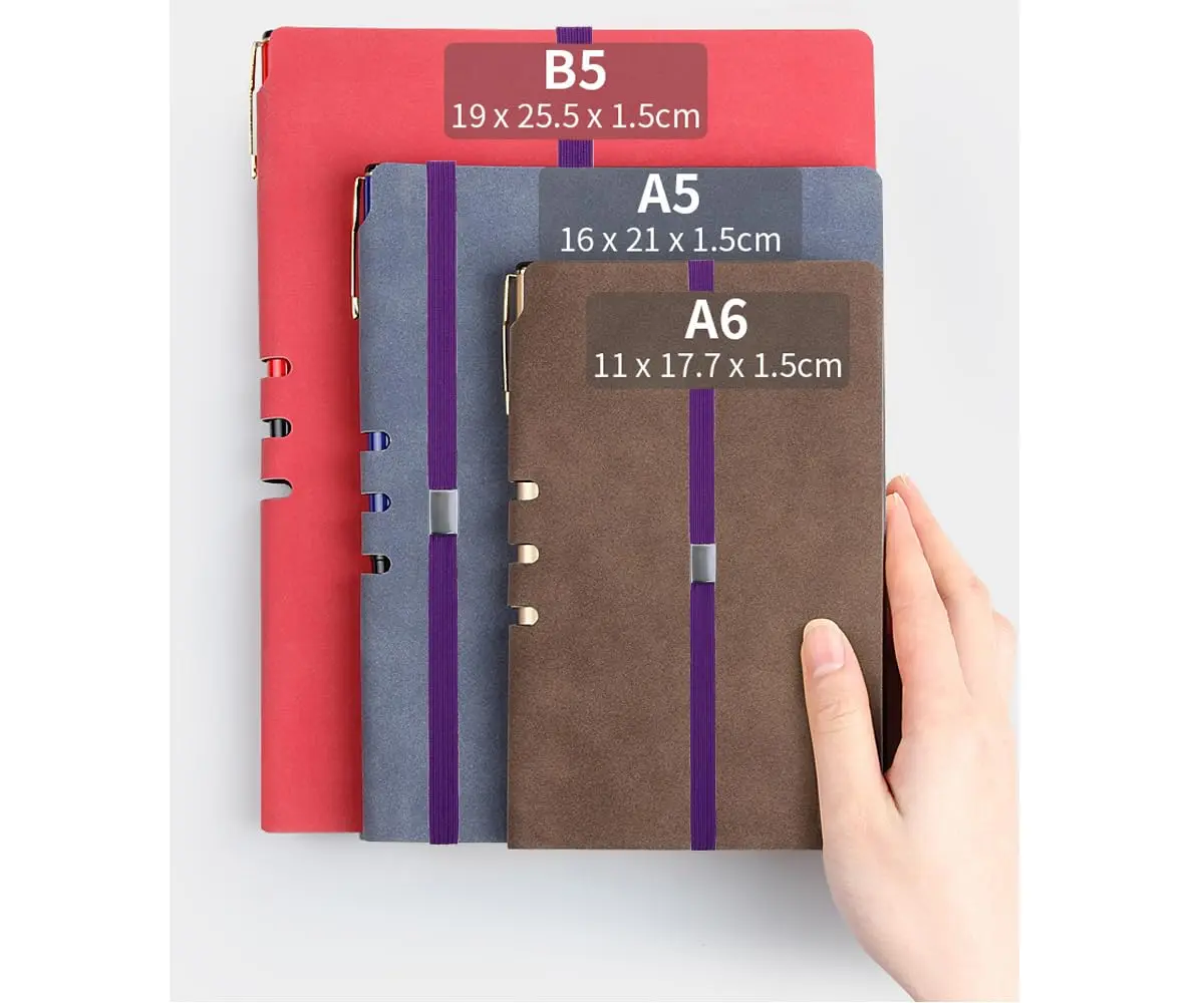 Mini Skater Elastic Planner Bands Book Page Markers for Hardcover Journal Notebook Book Lovers | Stretchy Closure Reading Straps for Notebooks 8"-11" (Purple) - view 4