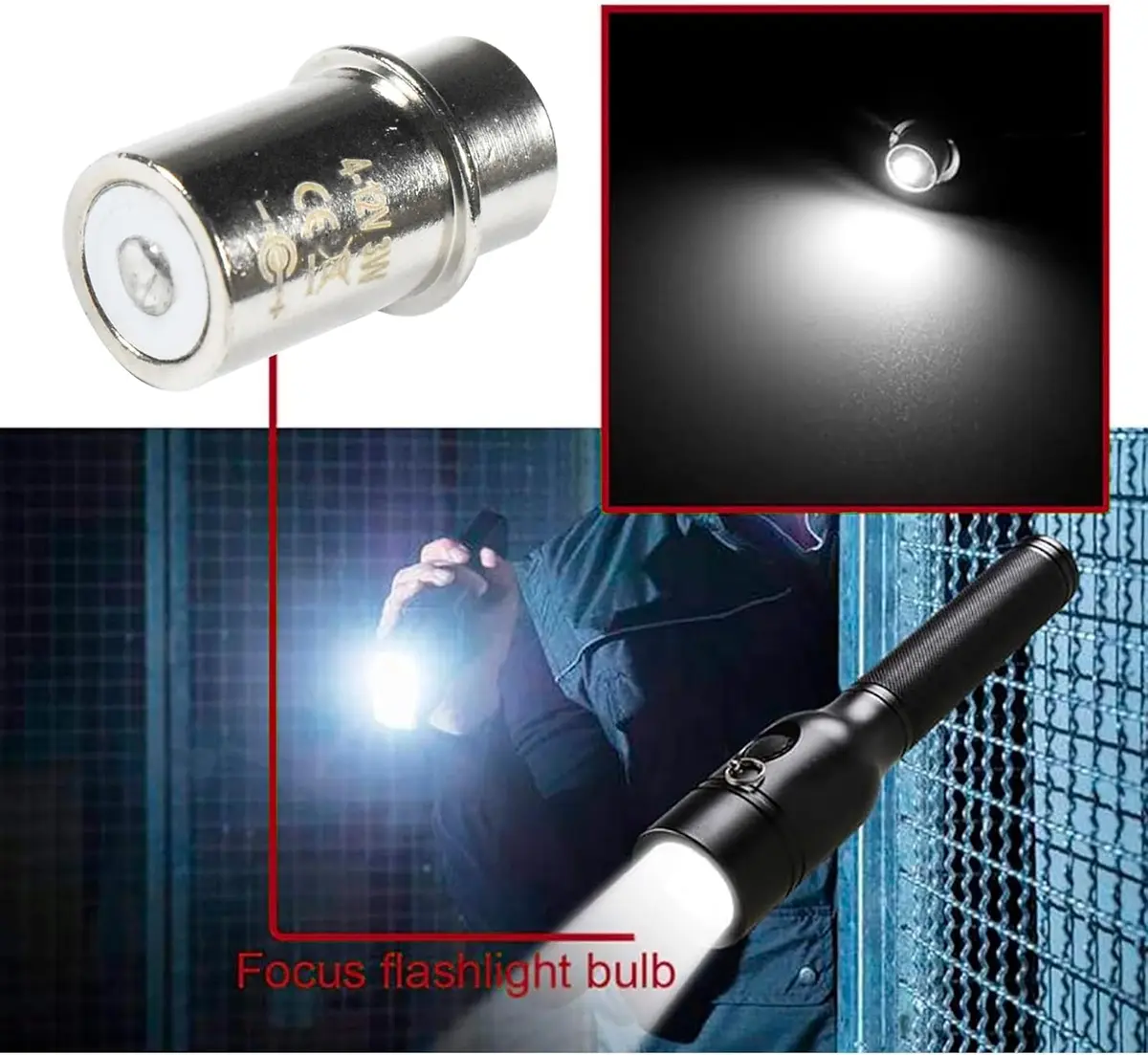 HQRP 10-Pack High Power 3W LED Bulb Compatible with Maglite 3D 4D 5D 6D / 3C 4C 5C 6C / 3-4-5-6 D/C Cell Torch Flashlights - view 8