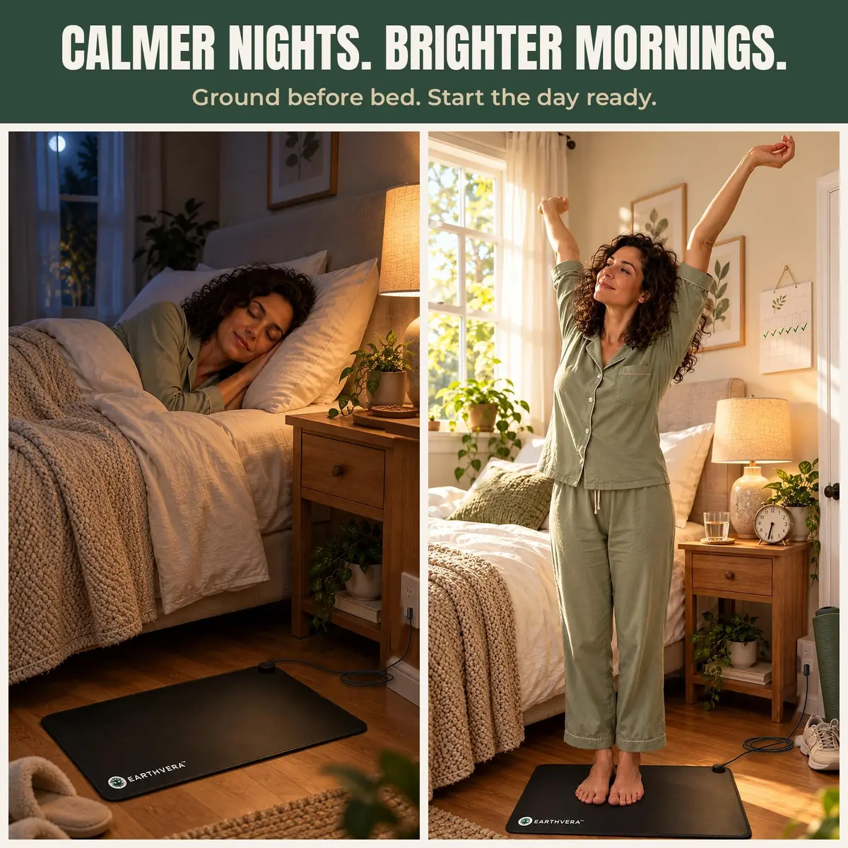 EARTHVERA Grounding Mat for Sleep, Feet & Desk | Supports Deep Sleep & Wellness - view 7