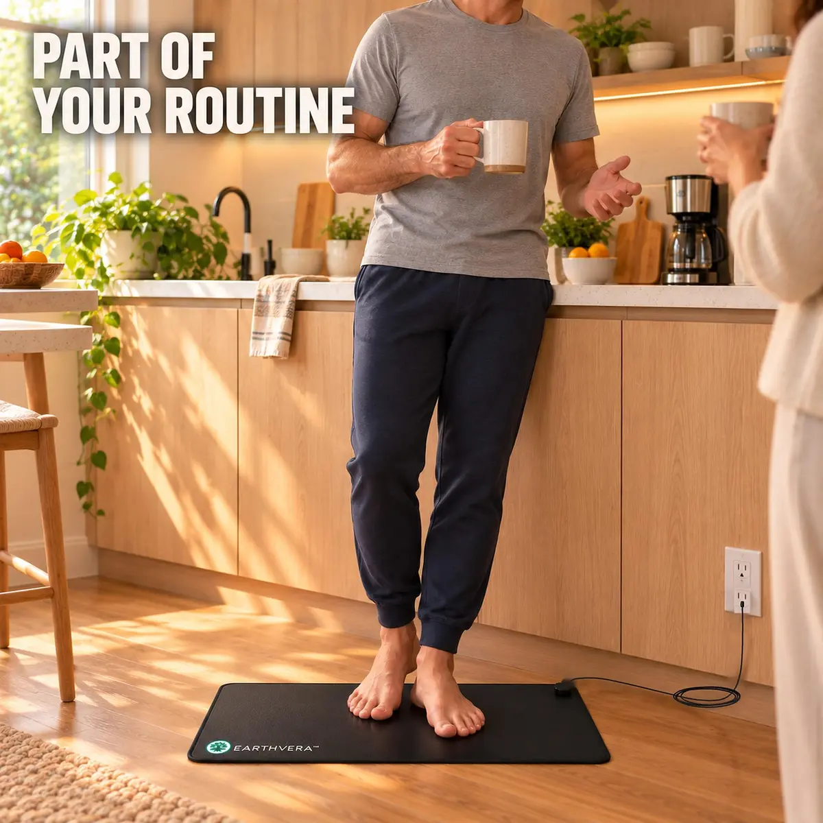 EARTHVERA Grounding Mat for Sleep, Feet & Desk | Supports Deep Sleep & Wellness - view 8