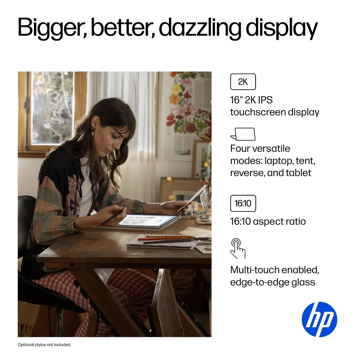 HP OmniBook 7 Flip 16-inch 2-in-1 AI PC | 2K Touchscreen, Intel Ultra 5, 16GB RAM, 512GB SSD - view 4