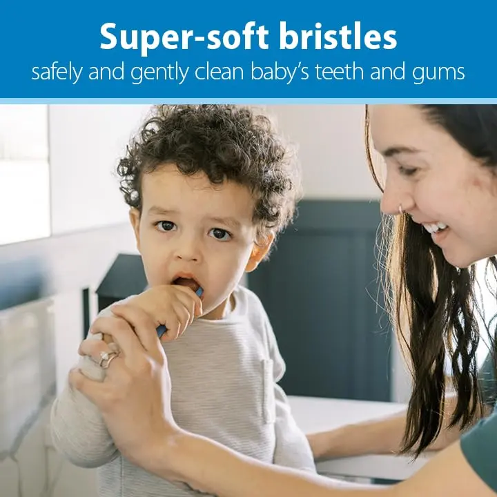 Dr. Brown's Infant-to-Toddler Toothbrush Set Soft & Gentle Manual Toothbrushes for Baby 0-3 Years – 4-Pack - view 4