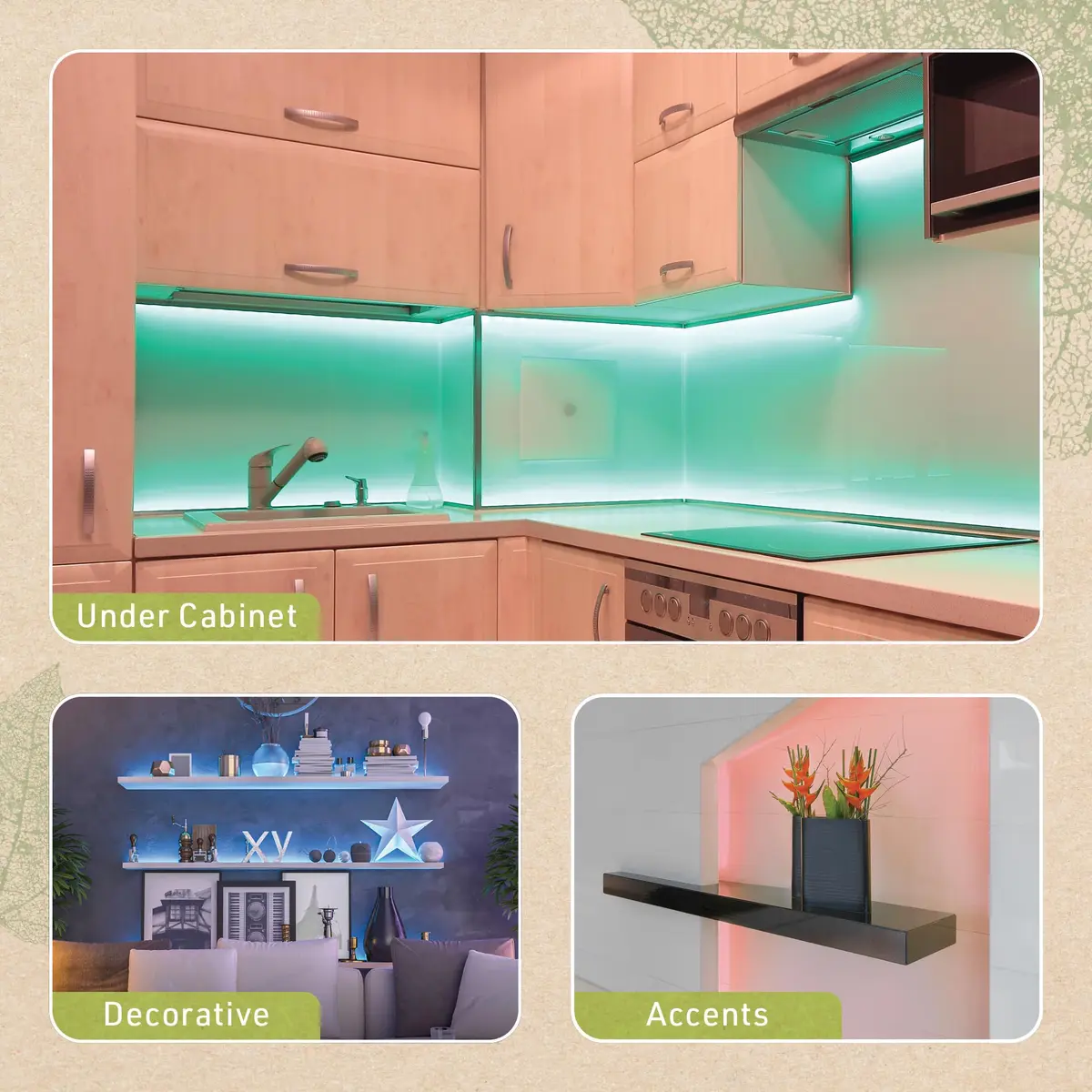 Birch Lighting Multicolor RGBW Smart LED Strip Light Kit 5m (16ft) with Remote & App Control - view 5