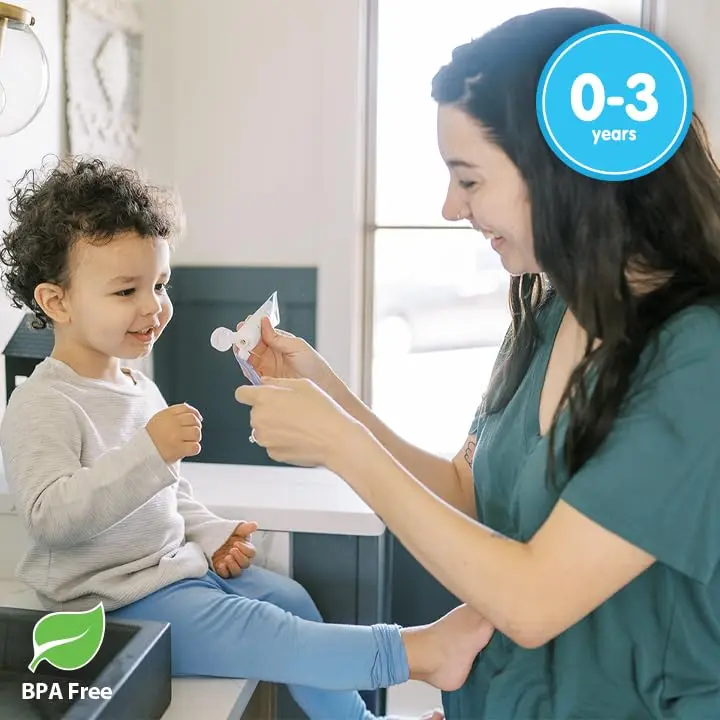 Dr. Brown's Infant-to-Toddler Toothbrush Set, Soft & Gentle Manual Toothbrushes for Baby, 4-Pack | BPA Free, 0-3 Years - view 13