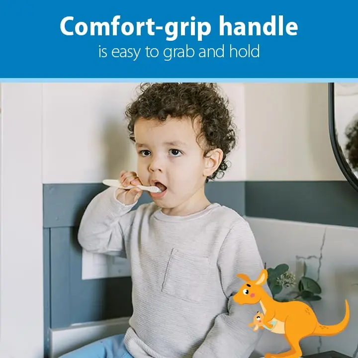 Dr. Brown's Infant-to-Toddler Toothbrush Set, Soft & Gentle Manual Toothbrushes for Baby, 4-Pack | BPA Free, 0-3 Years - view 6