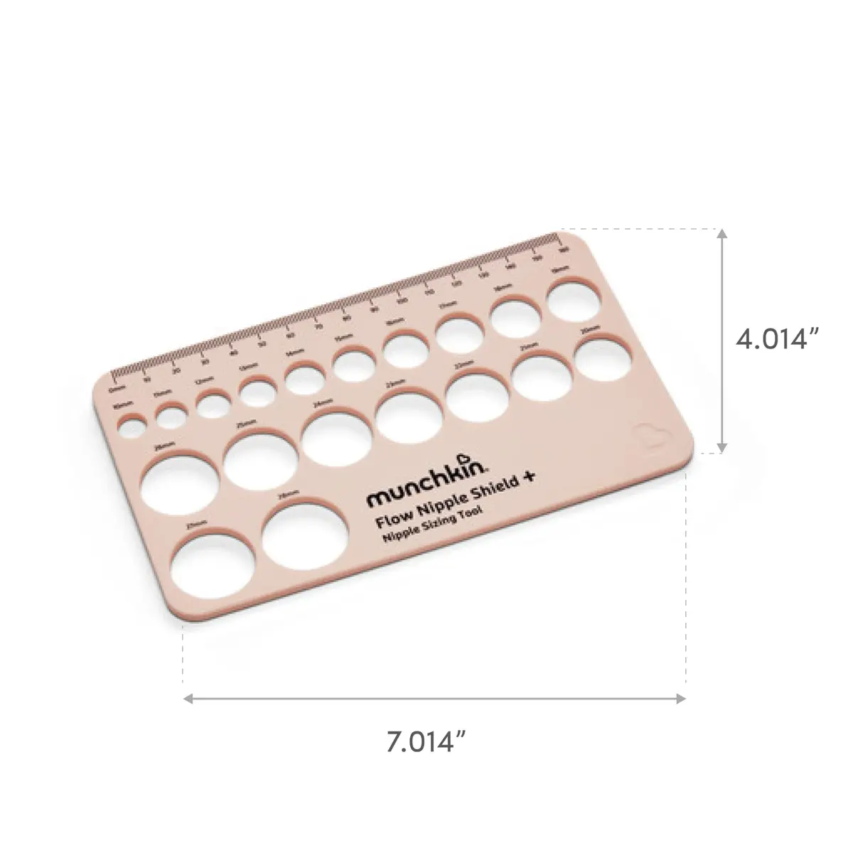 Munchkin Nipple Ruler Sizing Tool Pink | Helps Breastfeeding Moms Buy The Right Size - view 7