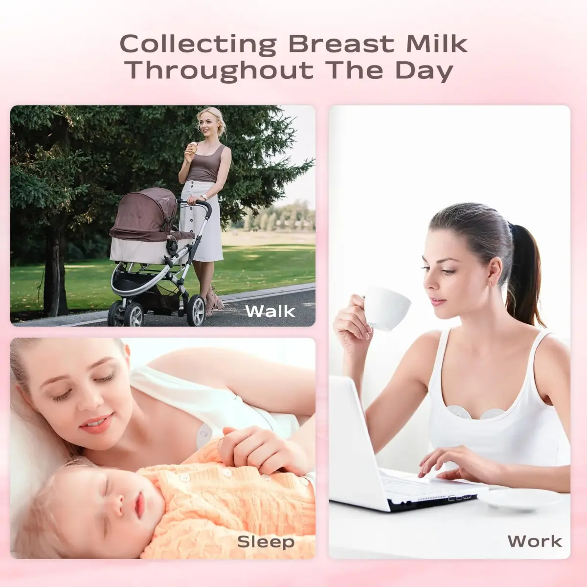 Hranio Breast Milk Collector Shells 30ml (1oz) | BPA-Free Silicone, 4 Counts | Invisible Nursing Tech - view 5