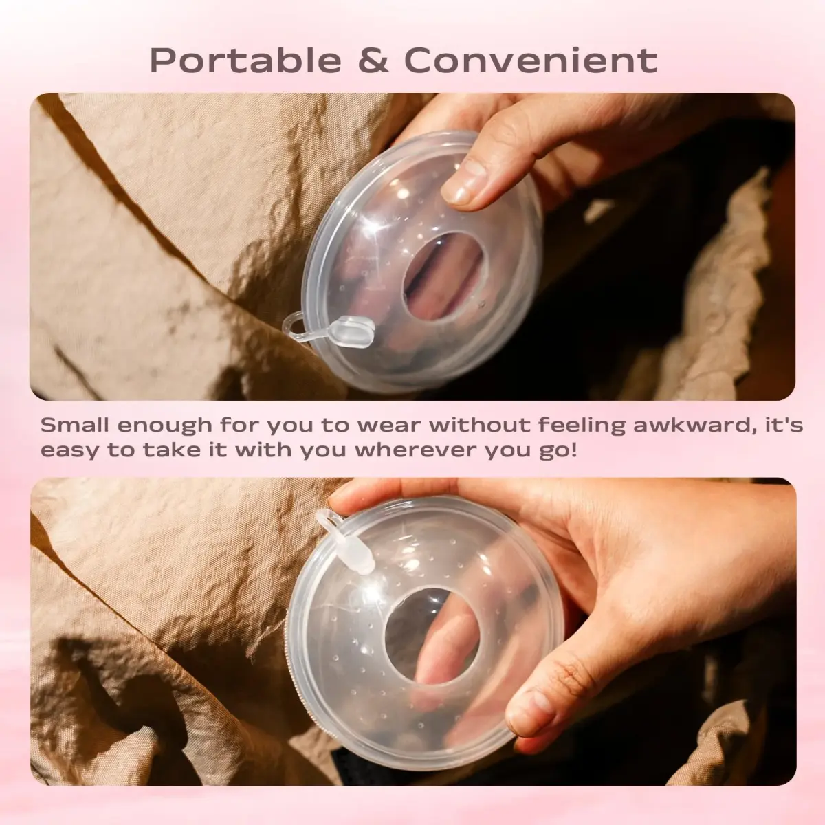 Hranio Breast Milk Collector Shells 30ml (1oz) | BPA-Free Silicone for Breastfeeding - view 6