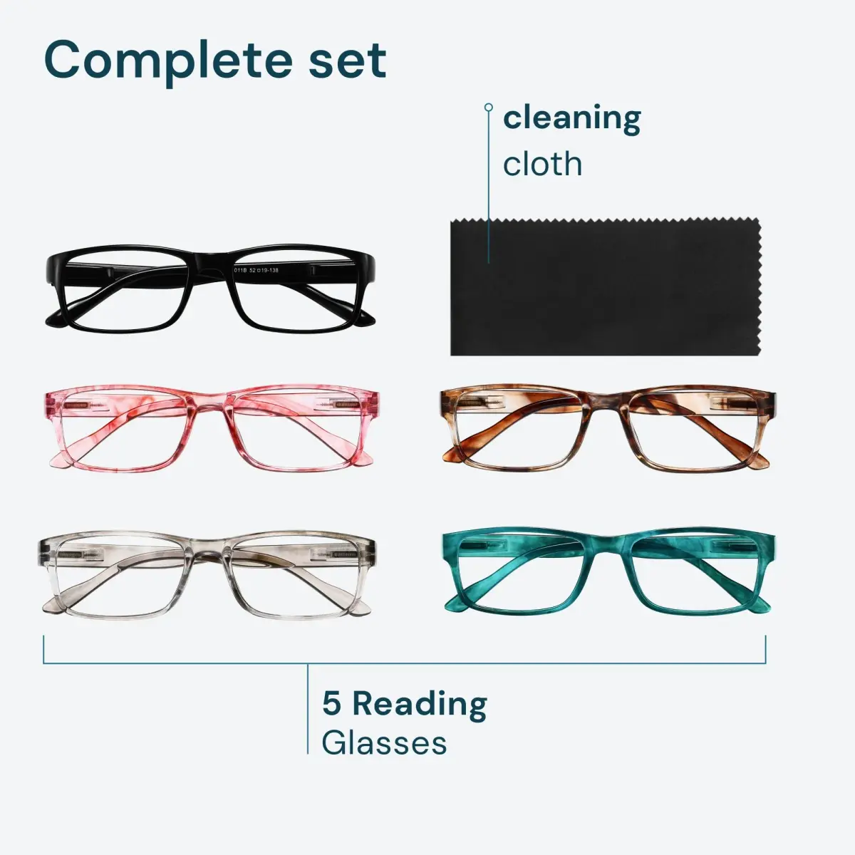Gaoye Dawn Stones 5-Pack Blue Light Reading Glasses | All Day Computer Readers - view 8