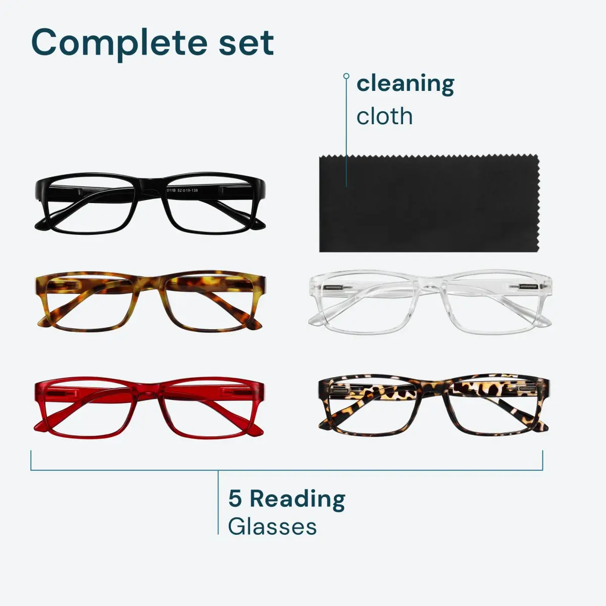 Gaoye Blue Light Blocking Reading Glasses 5-Pack | Accurate Magnification for All-Day Comfort - view 8